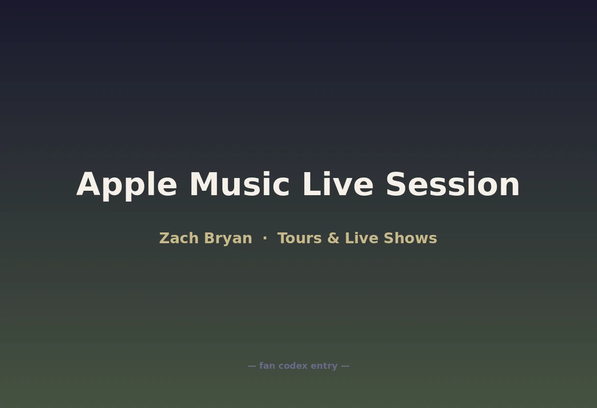 Apple Music Live Session