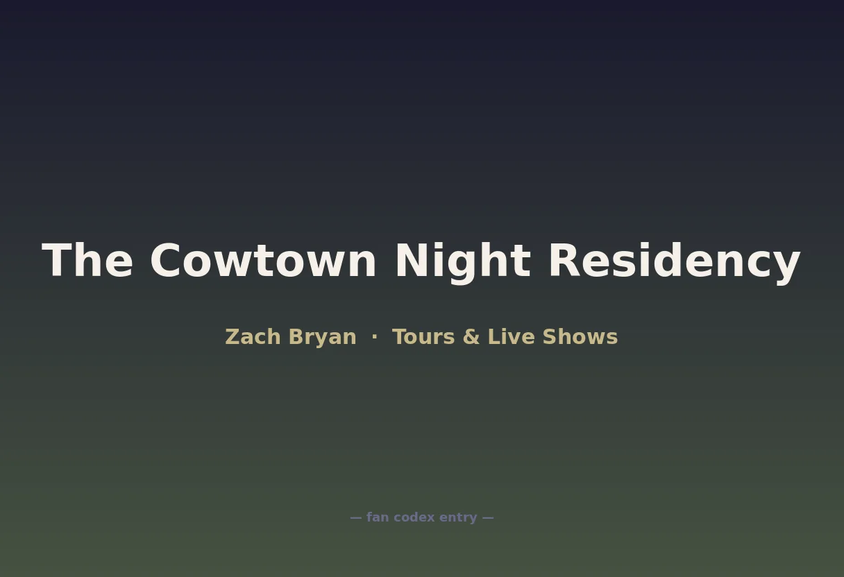 The Cowtown Night Residency
