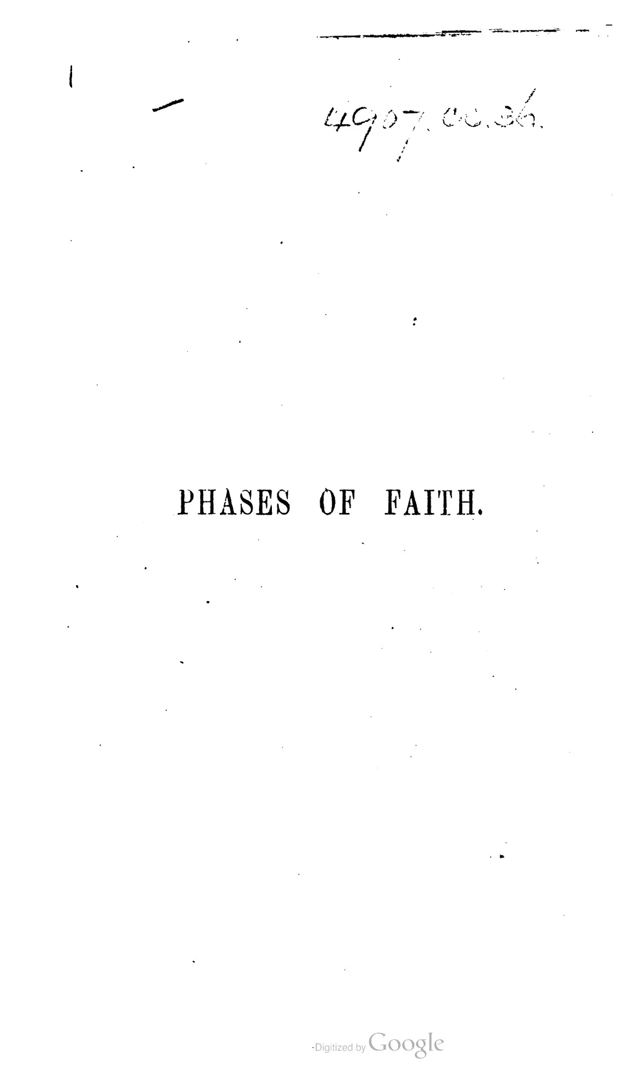 Faith and Doubt