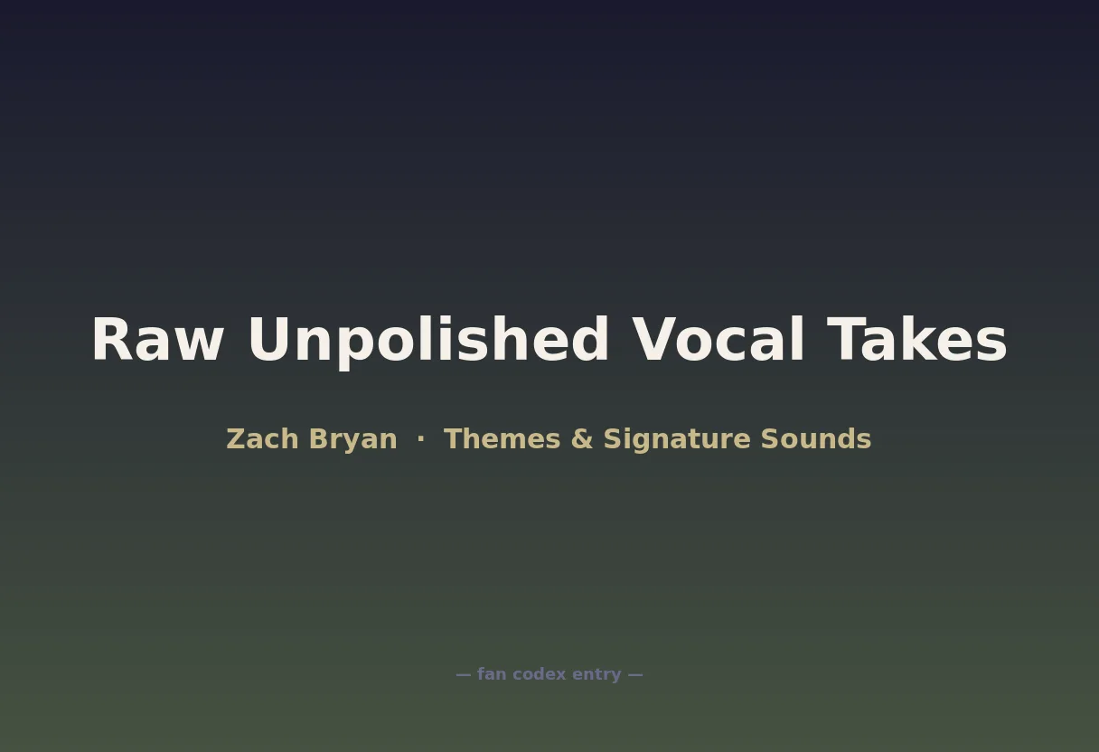Raw Unpolished Vocal Takes