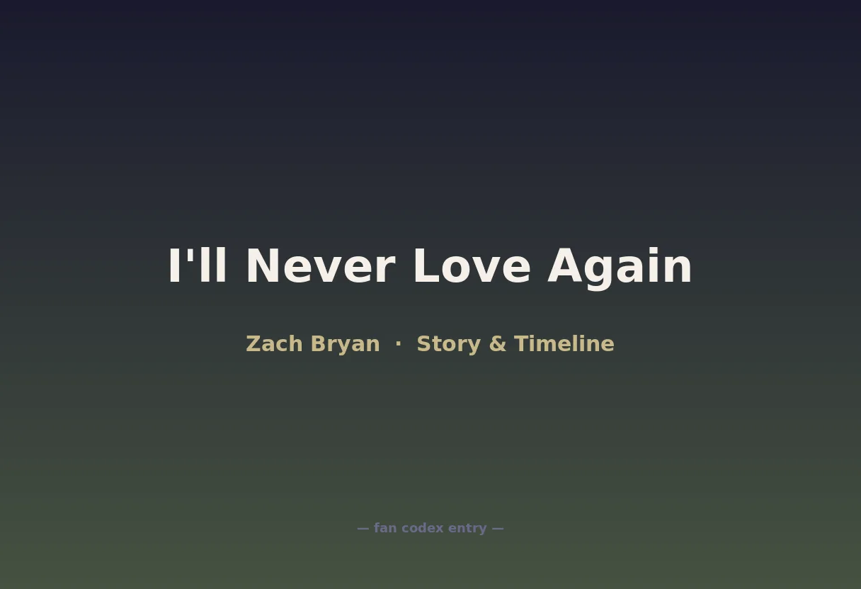 I'll Never Love Again