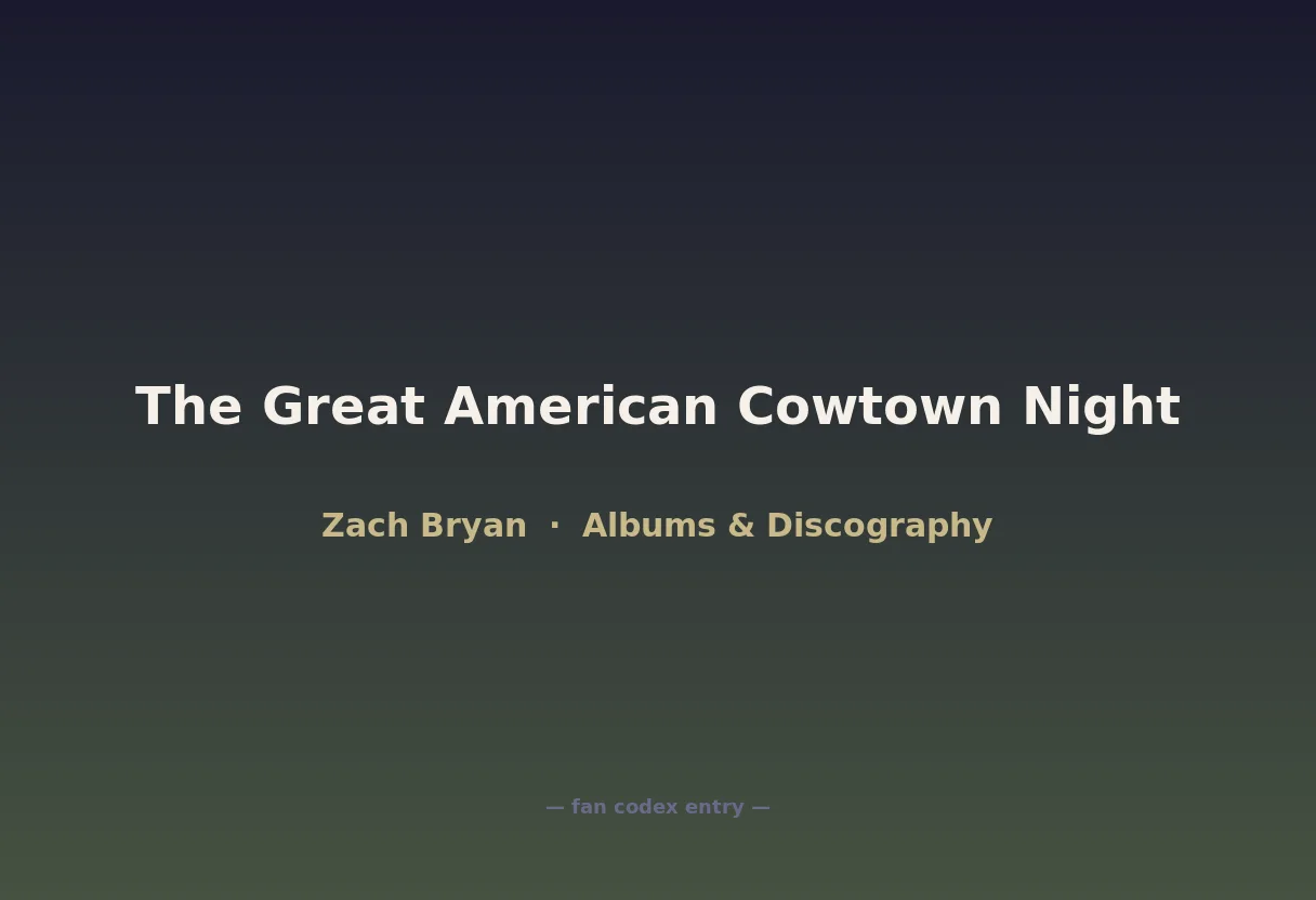 The Great American Cowtown Night